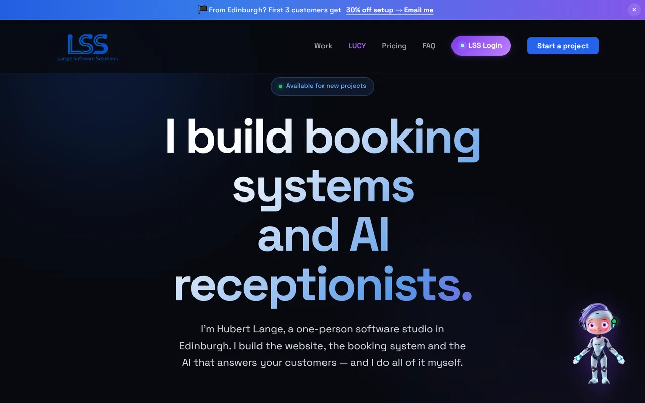 Lange Software Solutions — screenshot