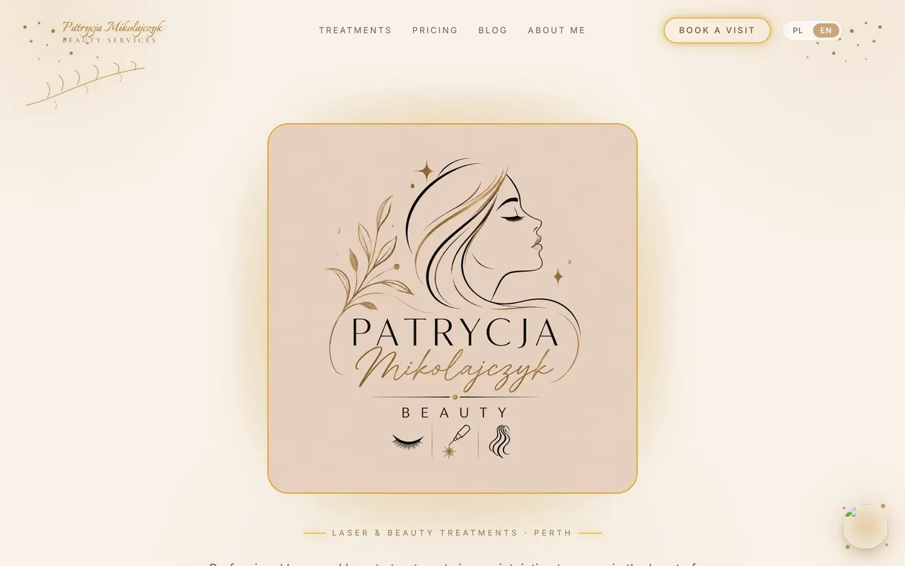 Patrycja Mikolajczyk Beauty — screenshot